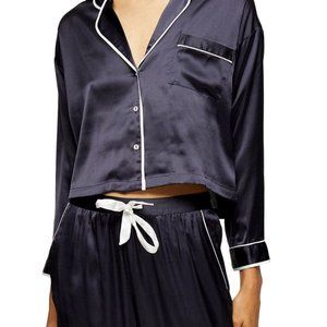 Topshop Courtney Satin Pajama Set (Top & Bottom)